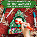 Blank White Ball Ornaments Compatible with Treemendous Tree and Gift Box Ornament Decorators: 6 Count Refill