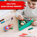 Blank White Ball Ornaments Compatible with Treemendous Tree and Gift Box Ornament Decorators: 6 Count Refill