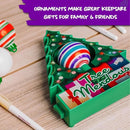 Blank White Ball Ornaments Compatible with Treemendous Tree and Gift Box Ornament Decorators: 6 Count Refill