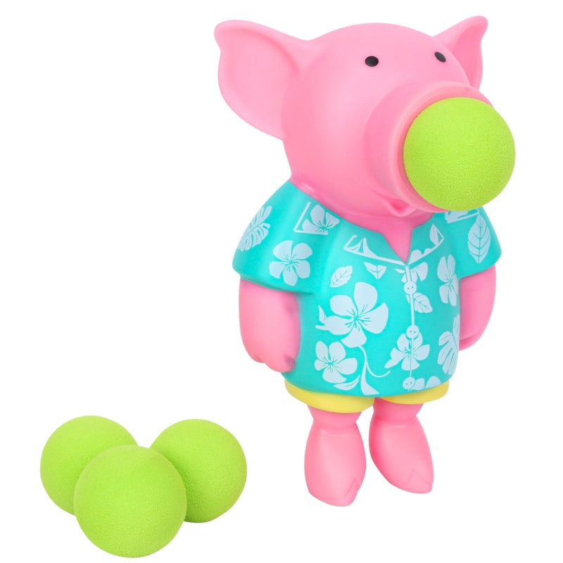 Piggy Popper Toy – Launches 4 Foam Balls up to 0.5 Meters