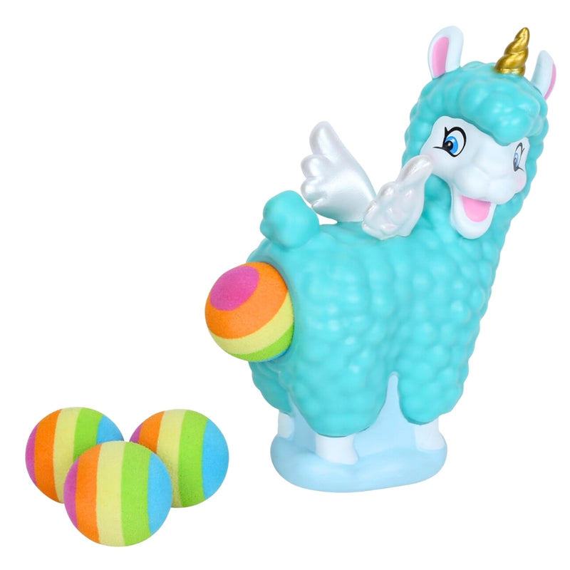 Llamacorn Popper Toy – Launches 4 Foam Balls up to 0.5 Meters