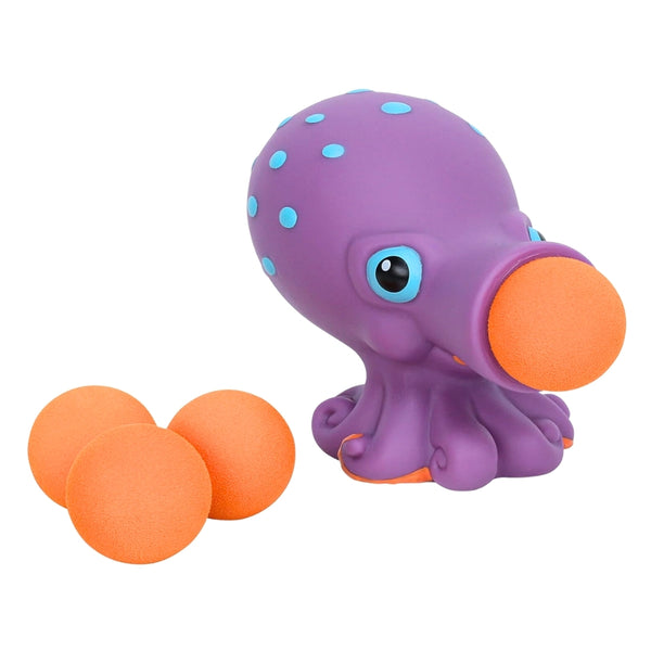 Octopus Popper Toy – Launches 4 Foam Balls up to 0.5 Meters