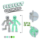 StikBot Pastel 8 Pack: Color Your Stop Motion World!