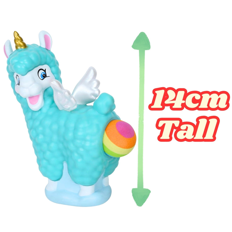 Llamacorn Popper Toy – Launches 4 Foam Balls up to 0.5 Meters