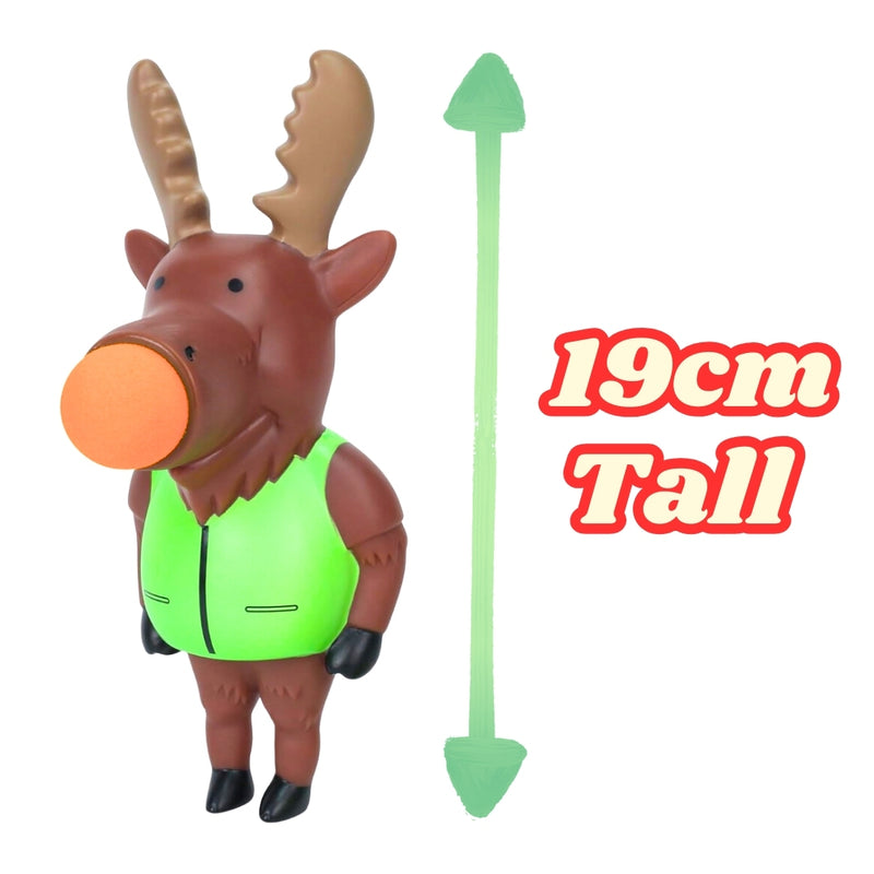 Moose Popper Toy – Launches 4 Foam Balls up to 0.5 Meters