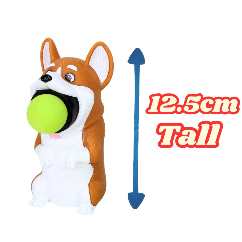 Corgi Popper Toy – Launches 4 Foam Balls up to 0.5 Meters