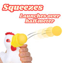 White Chicken Popper Toy | Foam Ball Launcher — Safe & Fun for Kids