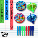 Spin Art Fun! Creative Color Spin Tops Drawing Kit for Kids 5+