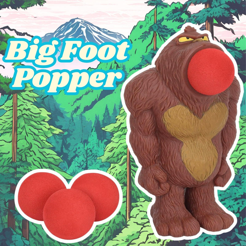 Big Foot Popper Toy – Launches 4 Foam Balls up to 0.5 Meters