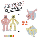 StikBot Pastel 8 Pack: Color Your Stop Motion World!