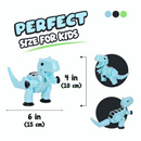 StikBot Mega Dino | Ice Blue - Stop Motion Action Figure