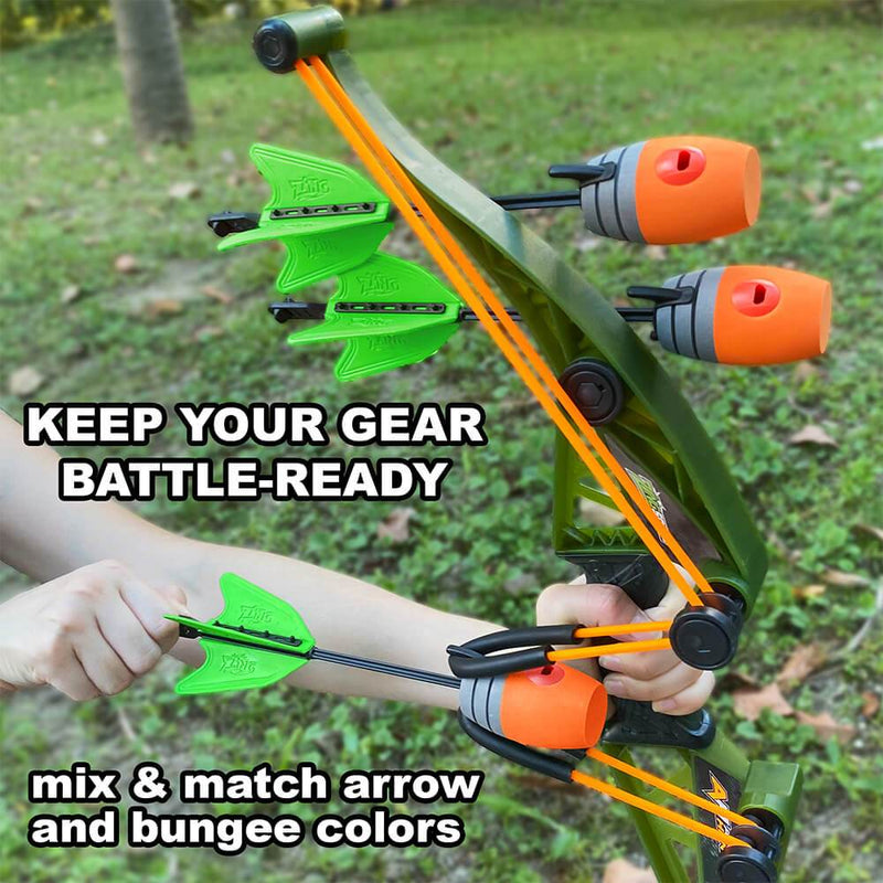 Air Hunterz Z-Curve Bow - 2 Pairs of Bungee and 4 Arrows