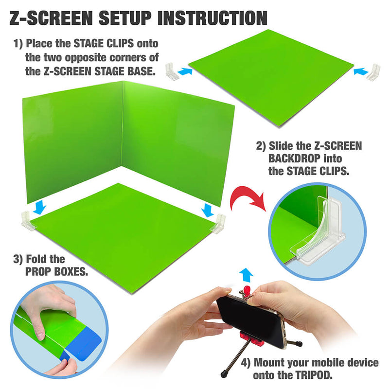 klikbot_z_screen_stage_tripod_animation_film_making_kids