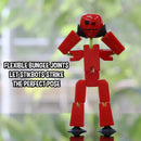 StikBot 8 Solid Colors | Stop Motion Animation Kit + Tripod