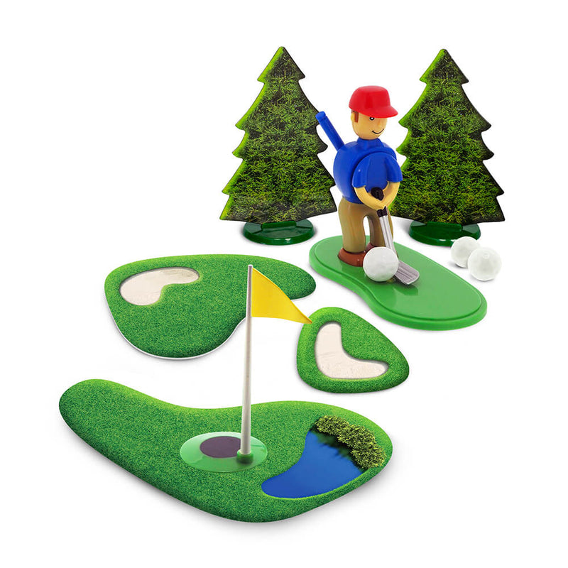 Desktop Mini Gold Desktop Chip Shotz Golfer | Mini Golf Game - Desk Fun
