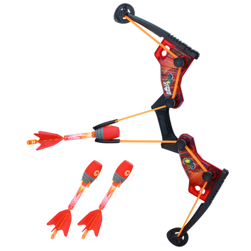 HyperStrike Firetek Bow Archer Pack : 1 Light Up Bow and 3 Light Up Zonic Whistle Arrows