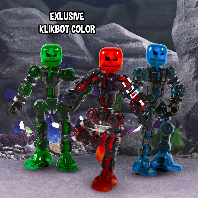 Klikbot Megabot 3-Pack | Includes 3 Transforming Robot Vehicles + 3x matching Klikbot