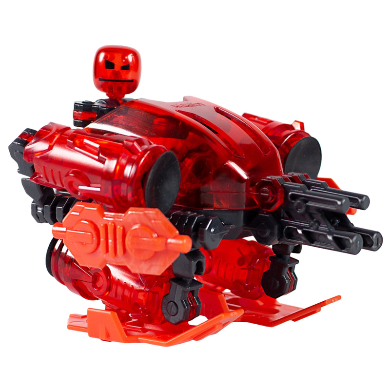 KlikBot Mega Single Pack: 1x KlikBot + 1x Vehicle: Transforming Stop Motion Robot Action Figure