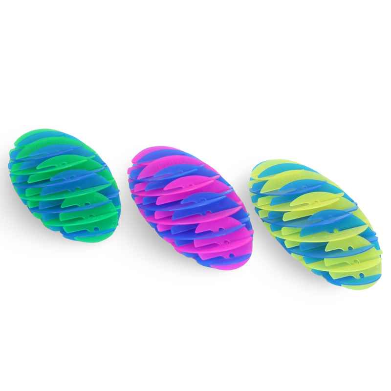 Zinkeez Flat Fidget Ball 3 Pack (Set A), The Ultimate Flat-to-Ball Fidget Toy Fun!