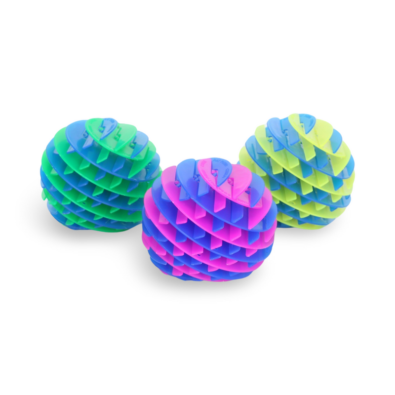 Zinkeez Flat Fidget Ball 3 Pack (Set A), The Ultimate Flat-to-Ball Fidget Toy Fun!