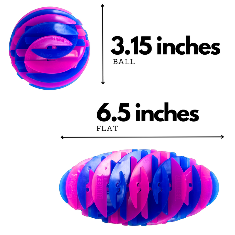 Zinkeez Flat Fidget Ball 3 Pack (Set A), The Ultimate Flat-to-Ball Fidget Toy Fun!