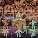 StikBot Pastel 8 Pack: Color Your Stop Motion World!