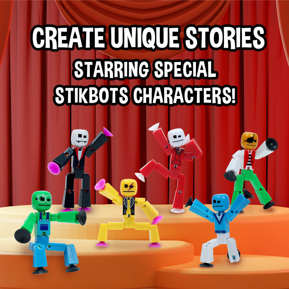 Zing Stikbot Avatar Series 1 - Set of 6 Stikbot Collectible UV Print Zing Stikbot Avatar Series 1 - Set of 6 Stikbot Collectible UV Print