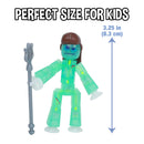 StikBot Halloween Zombie Pack - 4 Spooky Stop Motion Figures