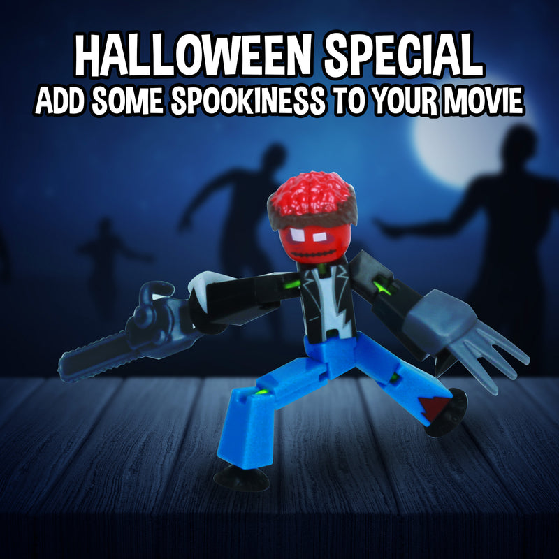 StikBot Halloween Zombie Pack - 4 Spooky Stop Motion Figures