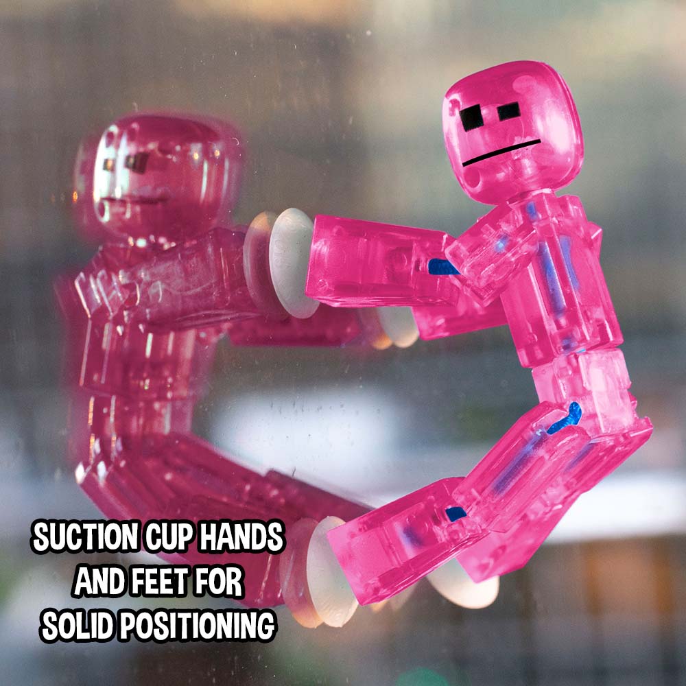 Zing StikBot - Confezione doppia con 2 StikBot, action figure da collezione e accessori, animazione Stop Motion, dai 4 anni in su (melanzana in metallo e oliva metallizzata
