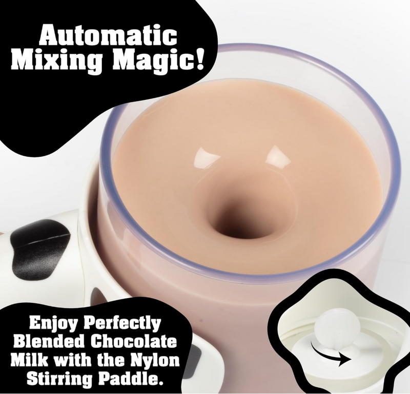 Moo Mixer | Auto Choc Milk Mixer - Safe Kids Cup