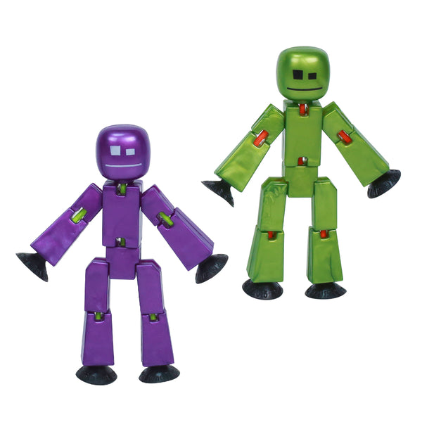 Stikbot Dual Pack - (Metal Eggplant and Metallic Olive)