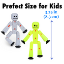 StikBot Dual Pack — Yellow Highlighter and Cookies & Cream | Stop Motion Figures