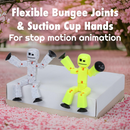 StikBot Dual Pack — Yellow Highlighter and Cookies & Cream | Stop Motion Figures