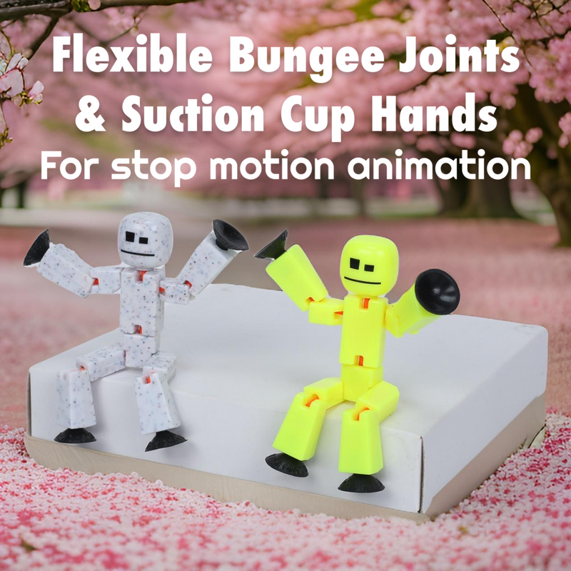 Stikbot Dual Pack — Yellow Highlighter and Cookies & Cream | Stop Motion Figures