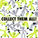 StikBot Dual Pack — Yellow Highlighter and Cookies & Cream | Stop Motion Figures