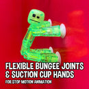 StikBot Dual Pack — Sand and Clear Light Green Sparkle | Stop Motion Figures