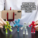 StikBot Clear 8-Pack + Tripod | Animation Starter Set