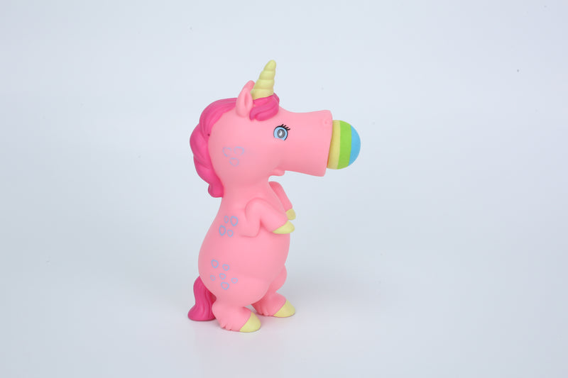 Pink Unicorn Popper Toy – Launches 4 Foam Balls up to 0.5 Meters